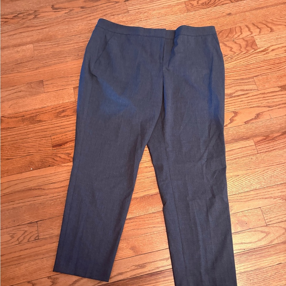 Vince Camuto Woman’s Dark Gray Dress High Rise Ankle Trousers, Size: 14